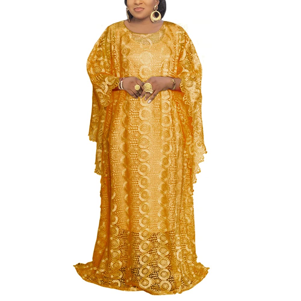 HD Solid Color Lace Kaftan