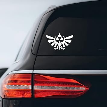 Triforce Wings Sticker Decal Notebook Car Laptop 6" x 3.75" White