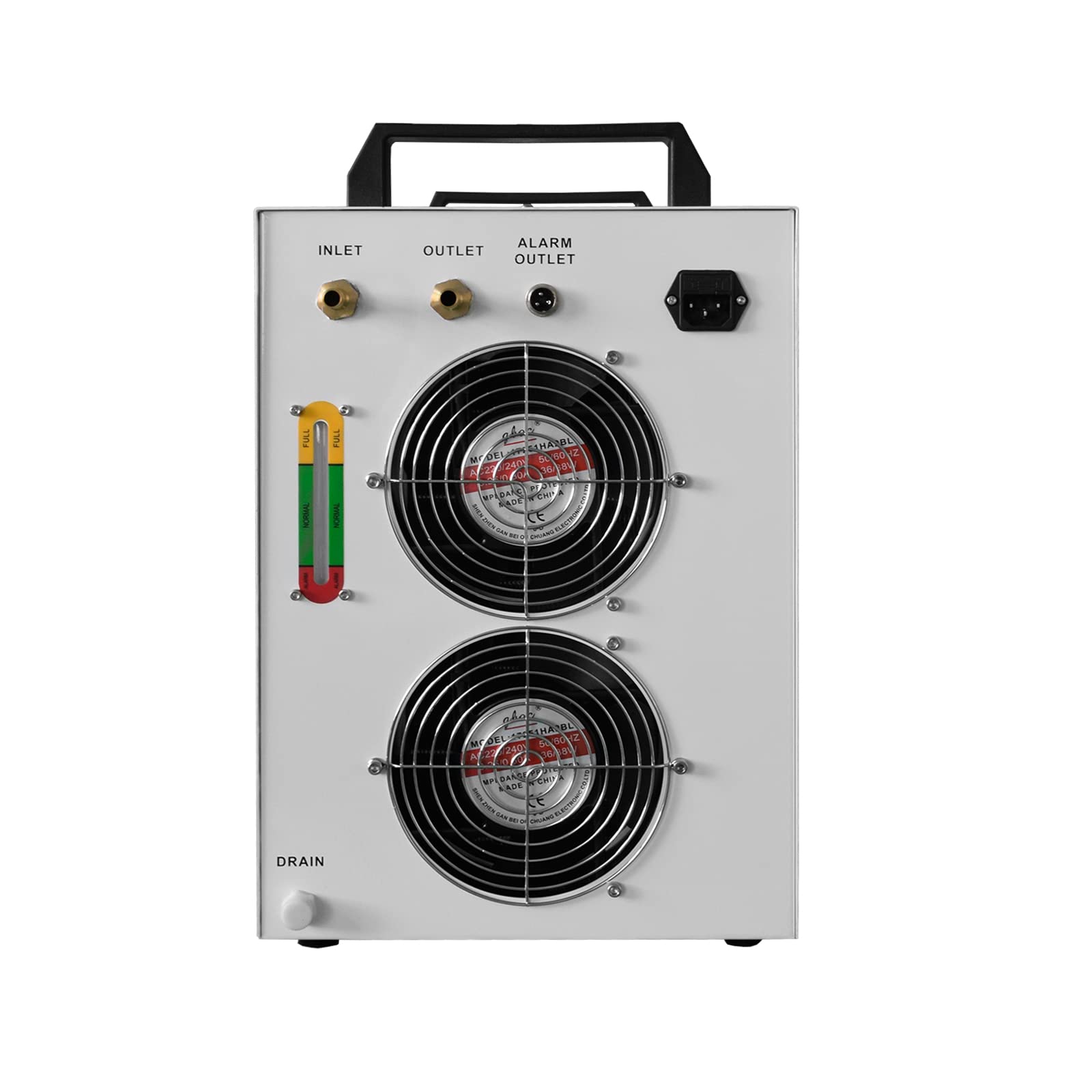 Industrial Chiller Enfriador de Agua Refrigerado Industrial, 220V CW-5200 para Tubo Láser CO2 de 60-130W, Enfriador de Tubo Láser de Vidrio
