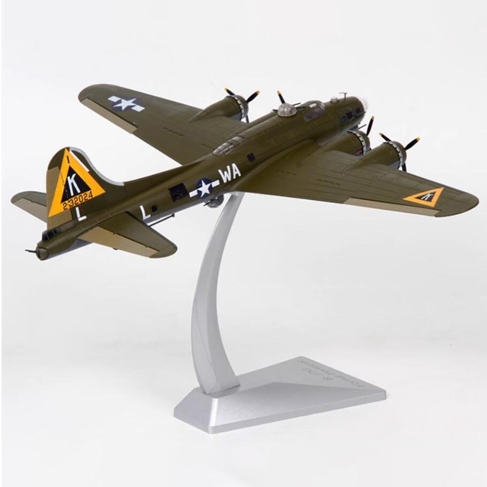 harayaa 1/200 B17 Flugzeug Druckguss Modell Hubschrauber Simulation Retro Flugzeug für Wohnzimmer