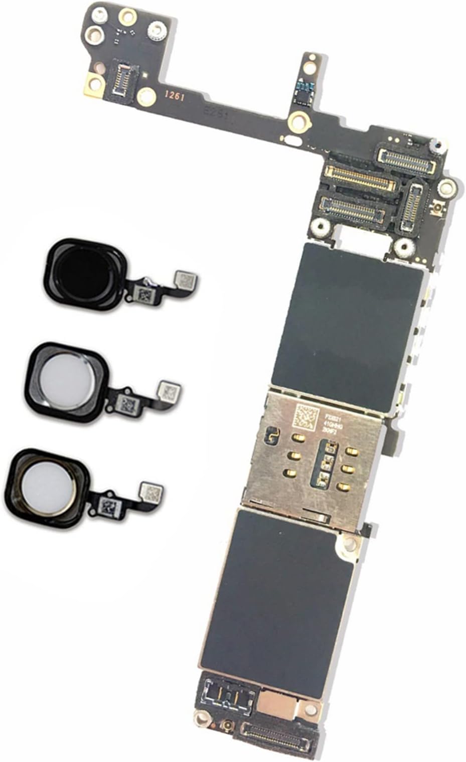 Original Unlocked Motherboard for iPhone 6S Logic Board with/Without Touch ID Function,Mainboard for iPhone 6S br>(Color:64gb Gold)
