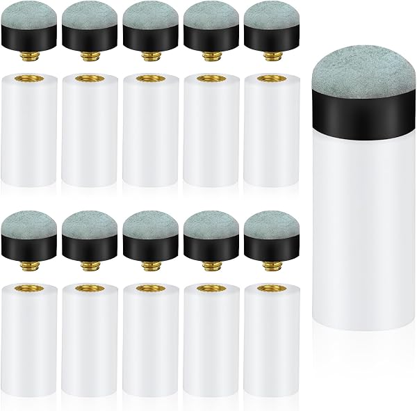 flintronic Embouts de Queue de Billard, Rigide de Billard Embout, Pool Cue Conseils pour Canne de Snooker, Remplacement, pour Contrôle Amélioré du Jeu - 1
