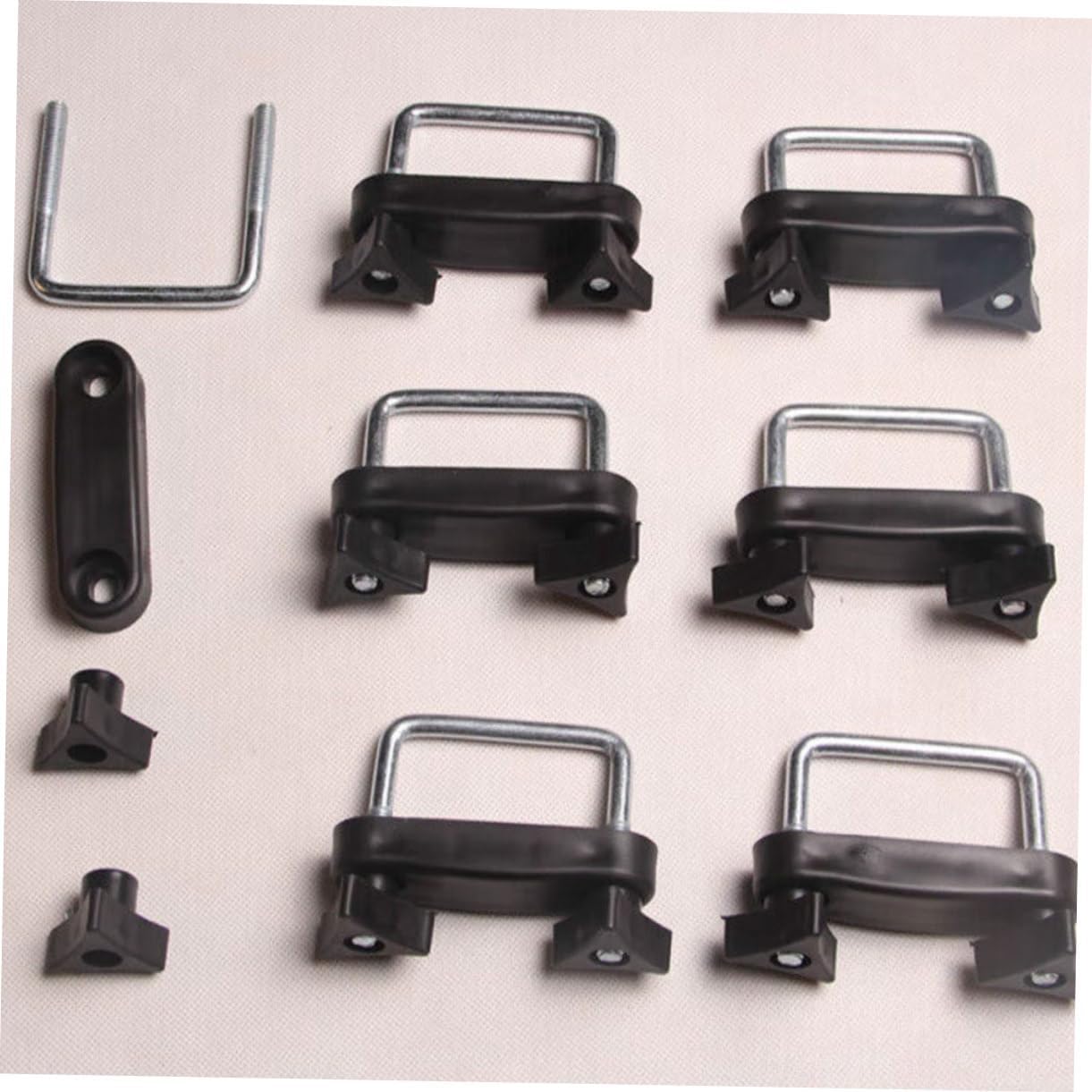 Roof Rack Mounting Brackets Clamp for Car Luggage Holder Clip Secure Cargo Carrier Accessories Lightweight Durable 3.85X2.75X0.39In
