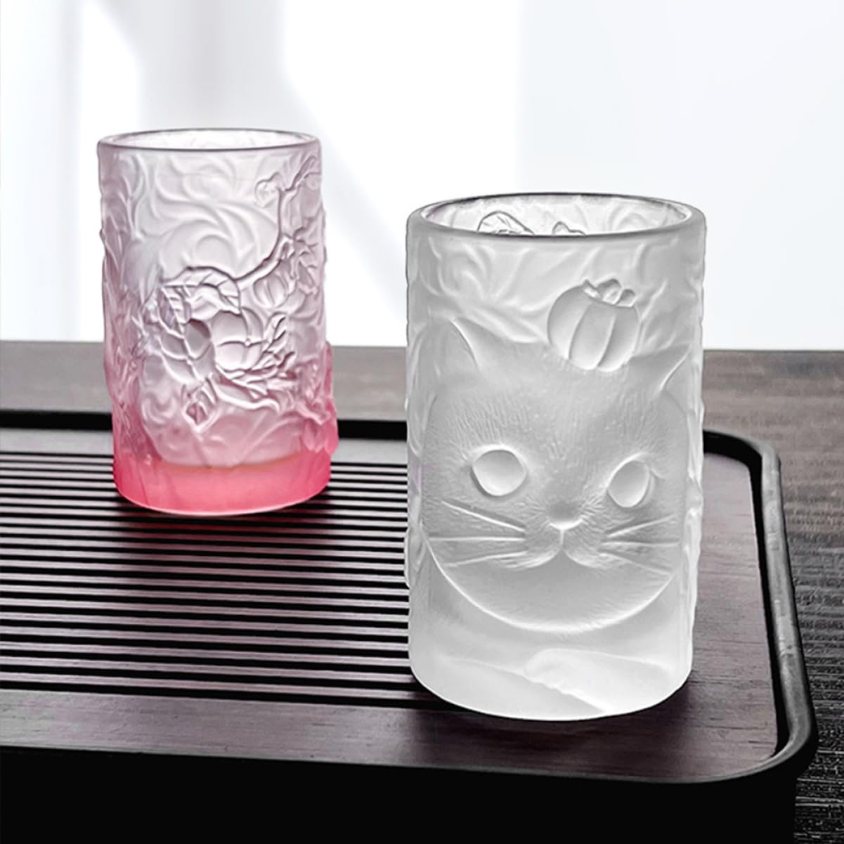 PRETYZOOM 5 Piezas Café exprés Margarita Vasos de Agua Clara Taza de café Decorativa té Fiesta Vasos de te Cat mug Vasos para Cafe Taza Cristal Copa de Vidrio Vaso de Jugo casero Transparent