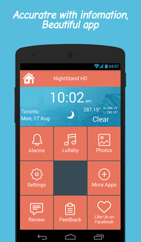 Nightstand App on the Amazon Appstore