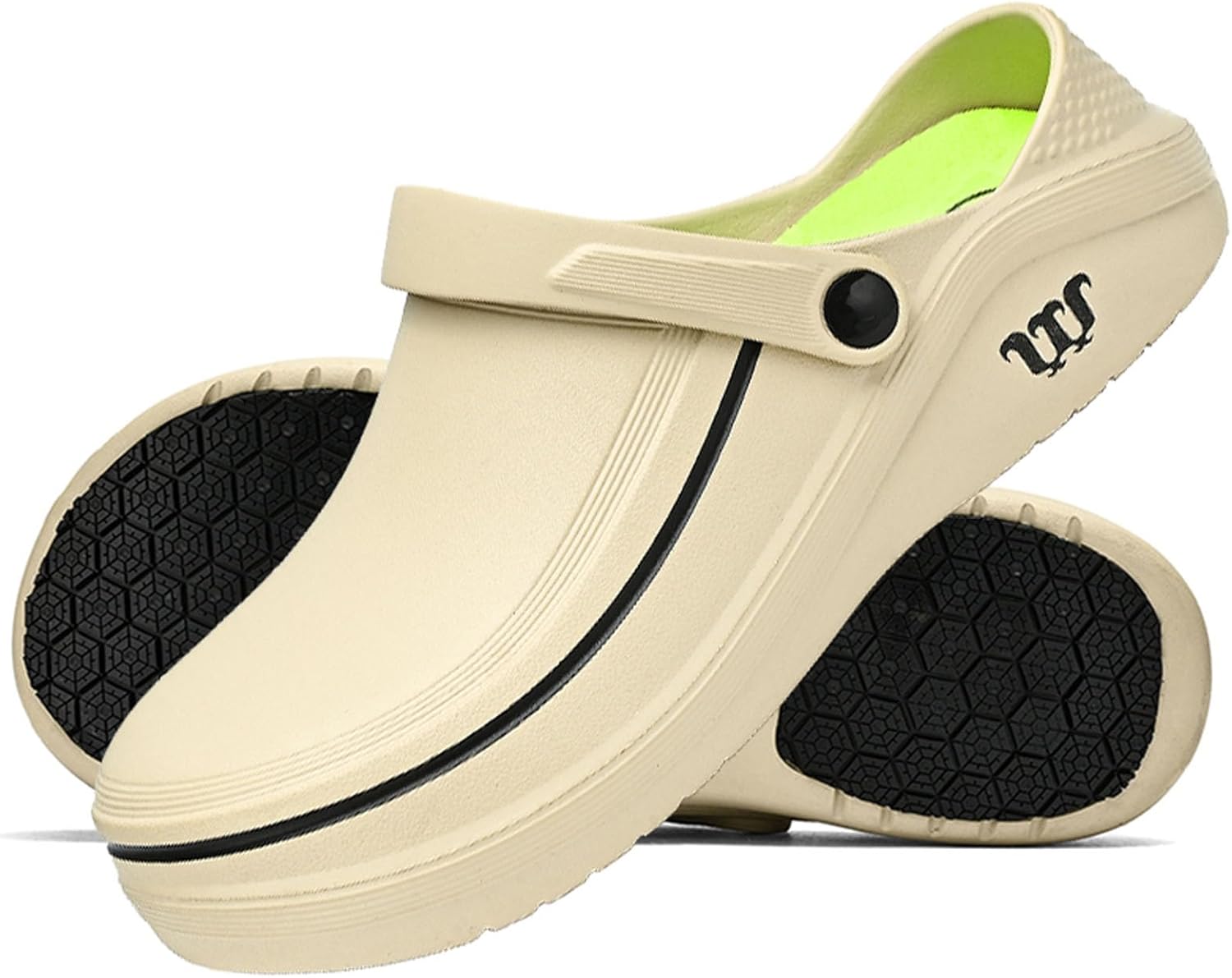 SECHRITE Men's Women's Work Clogs - Unisex Garden Chef Shoes Non Slip Waterproof Nurse Kitchen Food Service Shoes