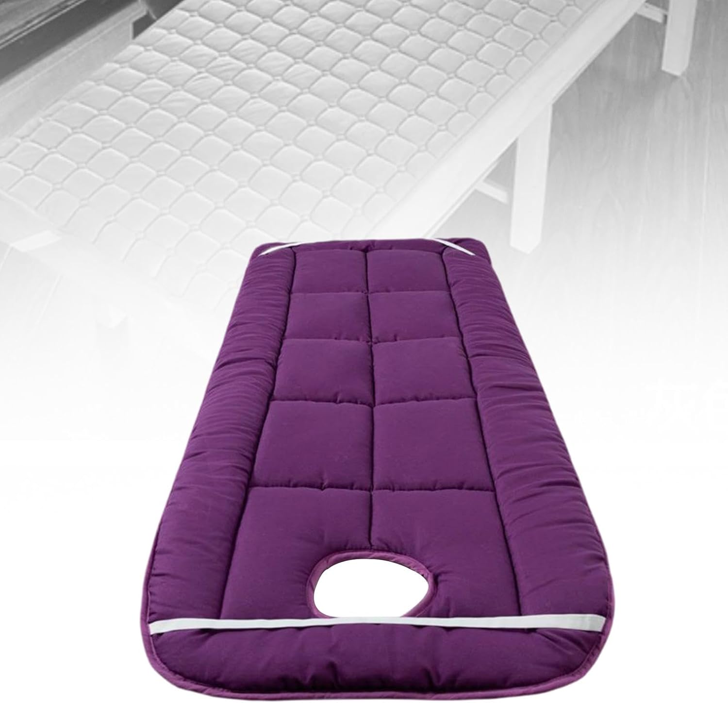 SPA Massage Table Pad for Beauty Salon, Facial Bed Cushion and Mattress for Treatment Areas, Purple