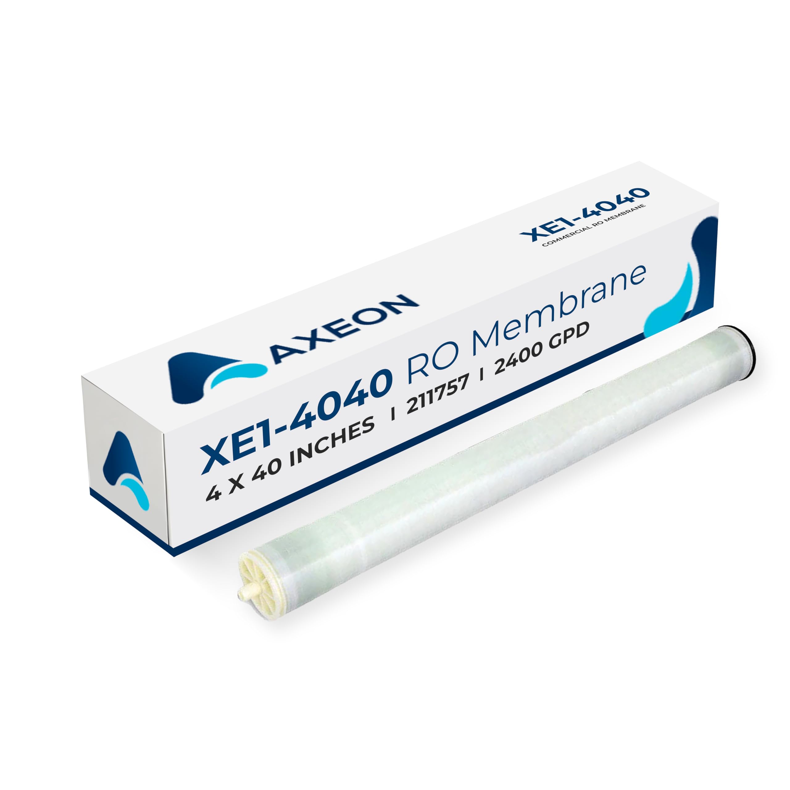 Genuine Axeon XE1-4040 RO Membrane High Flow 2400 GPD, 100 PSI, 4