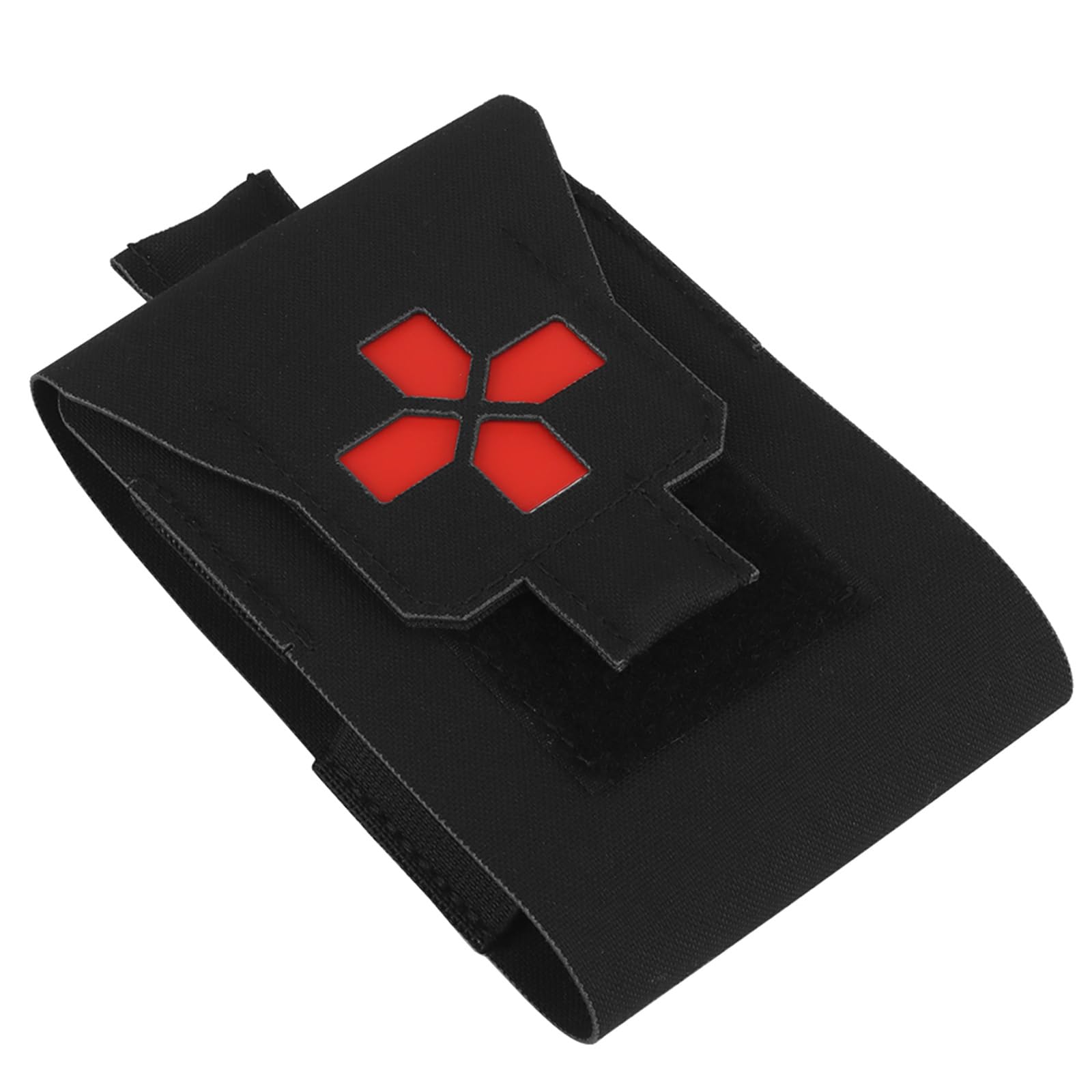 Airsoft Compact Empty EDC First Aid, Mini IFAK Micro Trauma Pouch, Organizer for Outdoor Sport Hunting(Black)