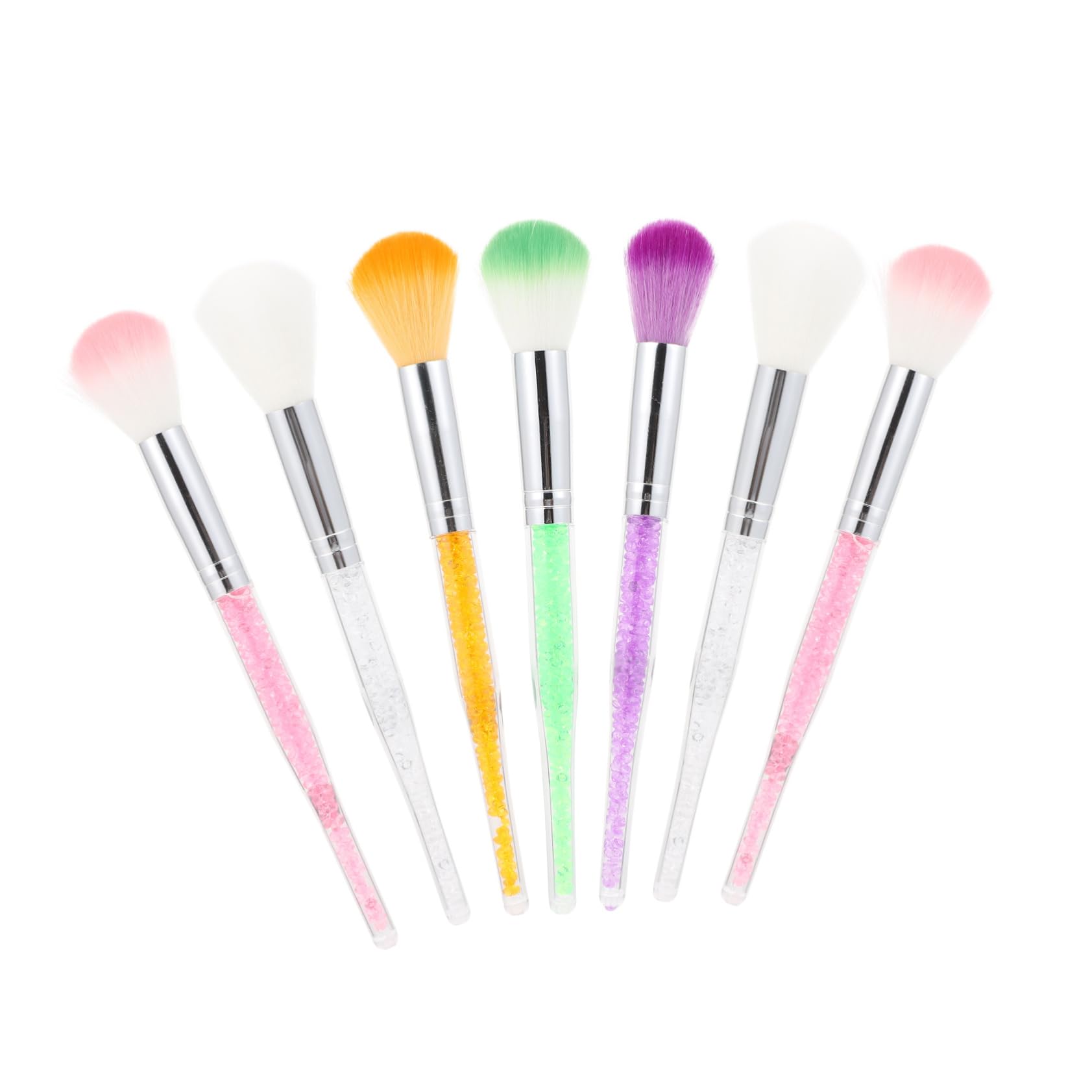 Healvian 14piezas Pinceles Acrílicos Para Manicura y Limpieza De Rostro Herramienta Creativa Multiusos Para Maquillaje y Cuidado De Uñas Mixtos y Diseño Compacto