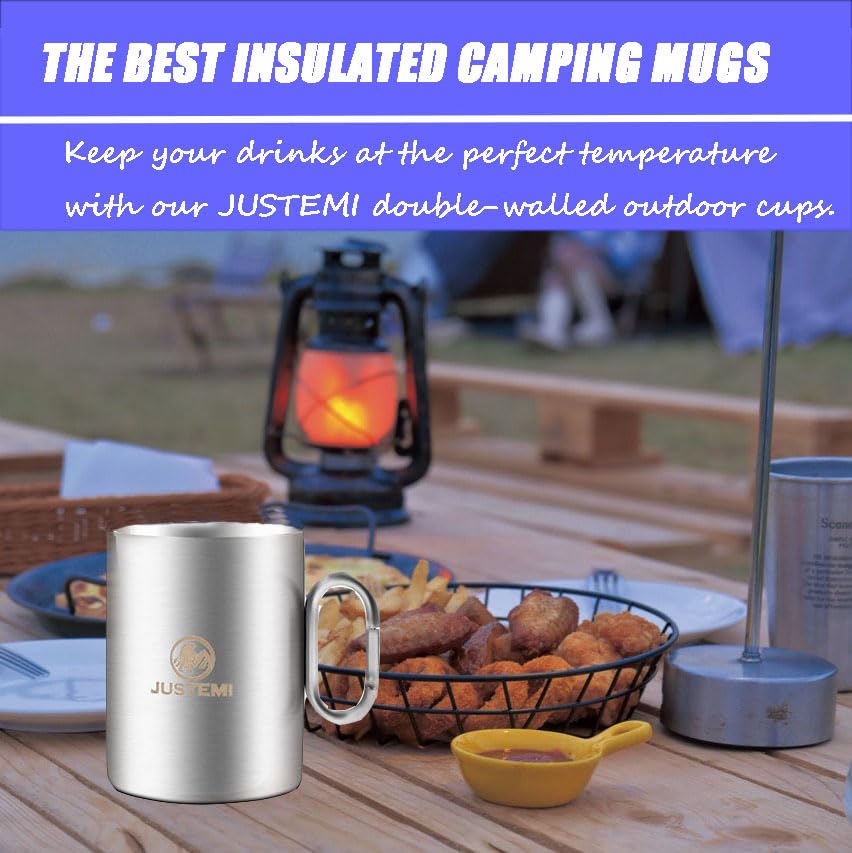 Set de 2 Mugs de Camping Acero Inoxidable 14 oz miniatura 2