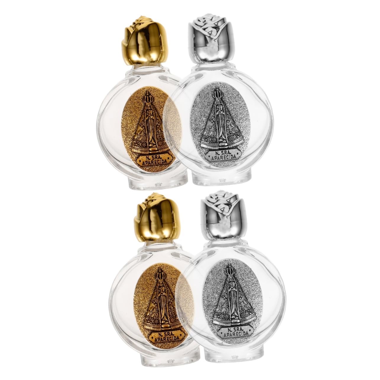 Amosfun4 Pcs Holy Water Bottle Decorative Bottles Tiny Bottles Decorative Water Bottle Religious Religious Religious Catholic Water Container Empty Bottles for Decoration Party Favors