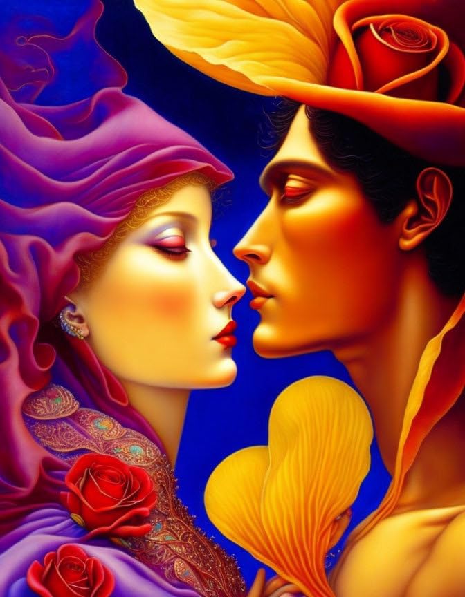 Poster sur toile Air Kiss Red Roses grand format pour habiller un mur vide