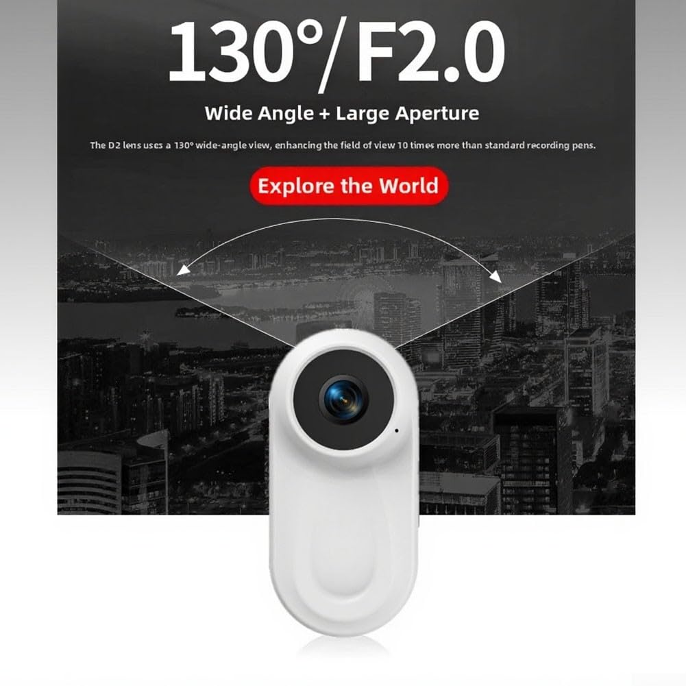 Action camera 1080P con funzione di visione notturna e obiettivo grandangolare da 120 gradi per salti sulla scogliera e attività ad alta quota (nero)