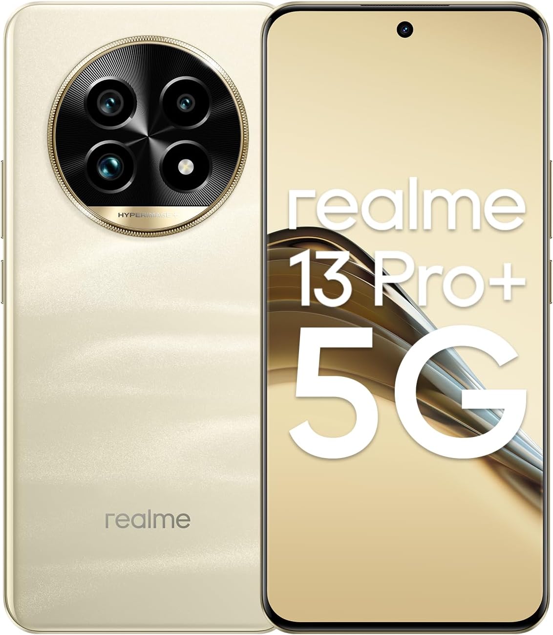 realme 13 Pro+ Dual-SIM 512GB ROM + 12GB RAM (GSM Only | No CDMA) Factory Unlocked 5G Smartphone (Monet Gold) - International Version