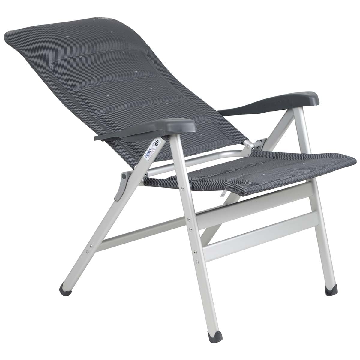 Crespo Sedia Pieghevole XXL Deluxe Antracite Sedie, Alluminio, Grigio Scuro, Taglia Unica
