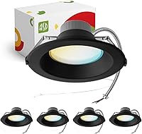 Vista 10 de ASD Luz de techo empotrable LED de 6" de potencia ajustable 10/15/22W, luminaria LED regulable, accesorio de luz LED empotrada, 5 temperaturas