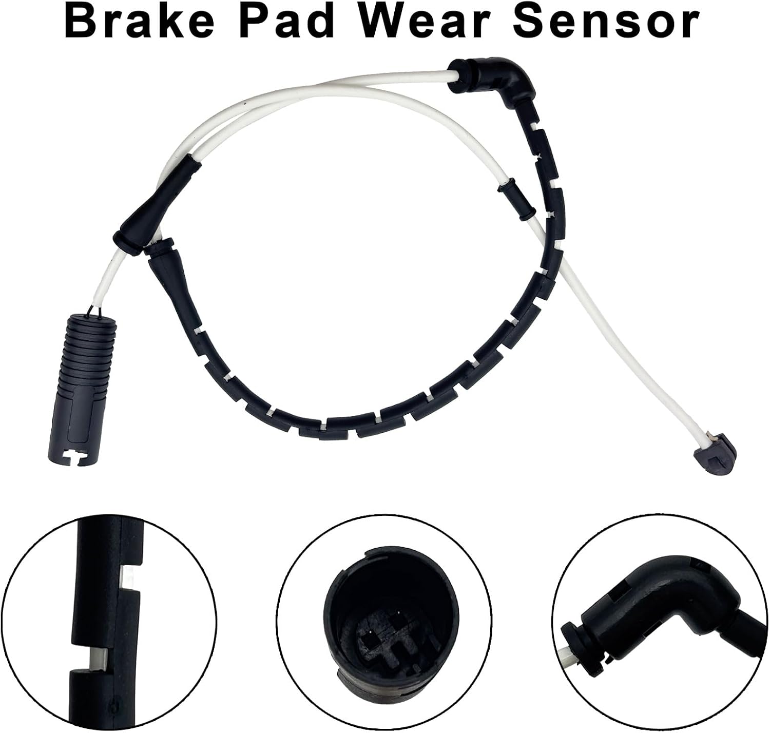 Front Left and Right Brake Pad Sensor Compatible for Land Rover Range Rover 2003-2012 Wheel Brake Pads Wear Sensors Replacement# SEM000012, Pack of 2