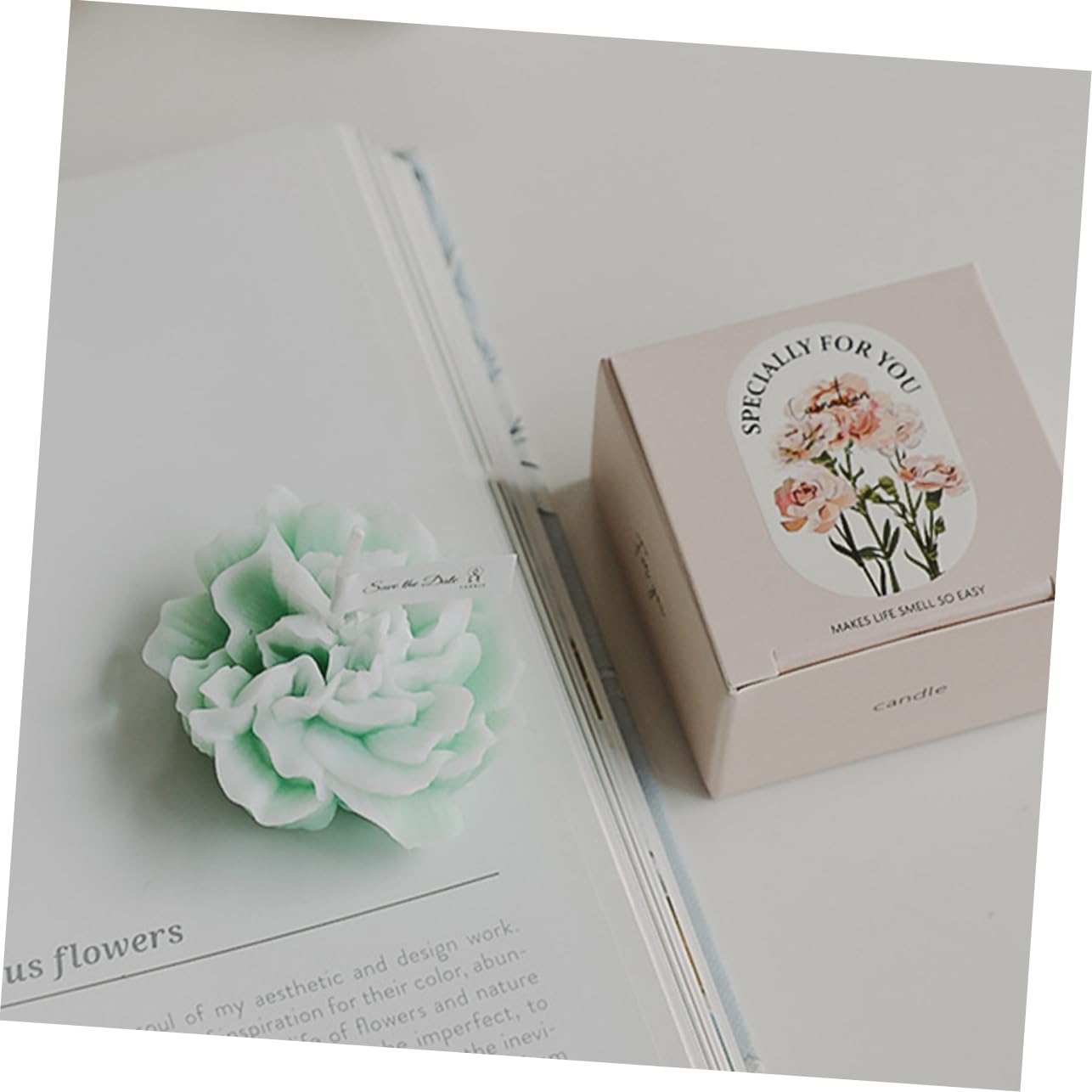 Amosfun 20stücke Duftkerzen Blumenform Aromatische Kerzen Für Muttertag Party-dekoration Entspannende Paraffin Und Sojawachs Für An Und