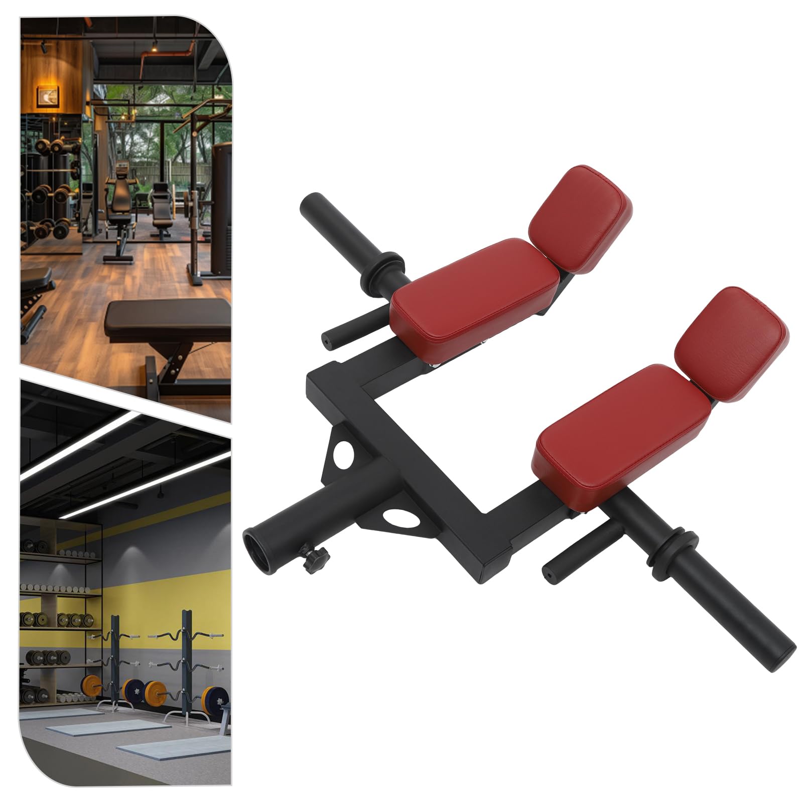 Langhantel Set, Kurzhanteln，Abrieb- Und Reißfest, 1013 * 770 mm, Ringe aus rostfreiem Stahl, Farbe rot, einsetzbar im Fitnessstudio, zu Hause, bei der Arbeit, etc.