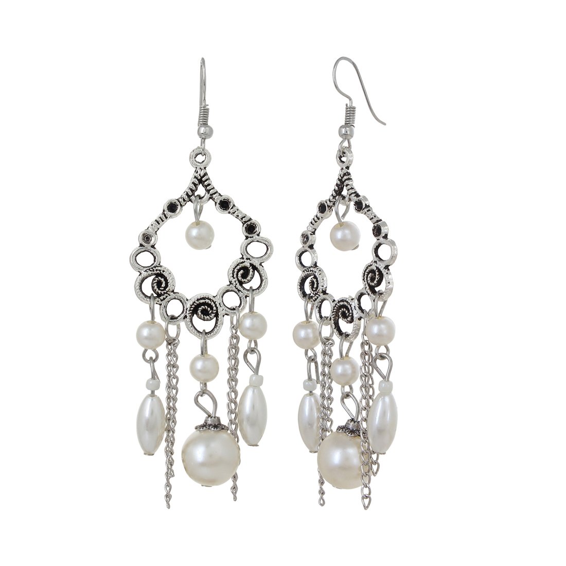 Oxidised Silver Bohemian Earrings