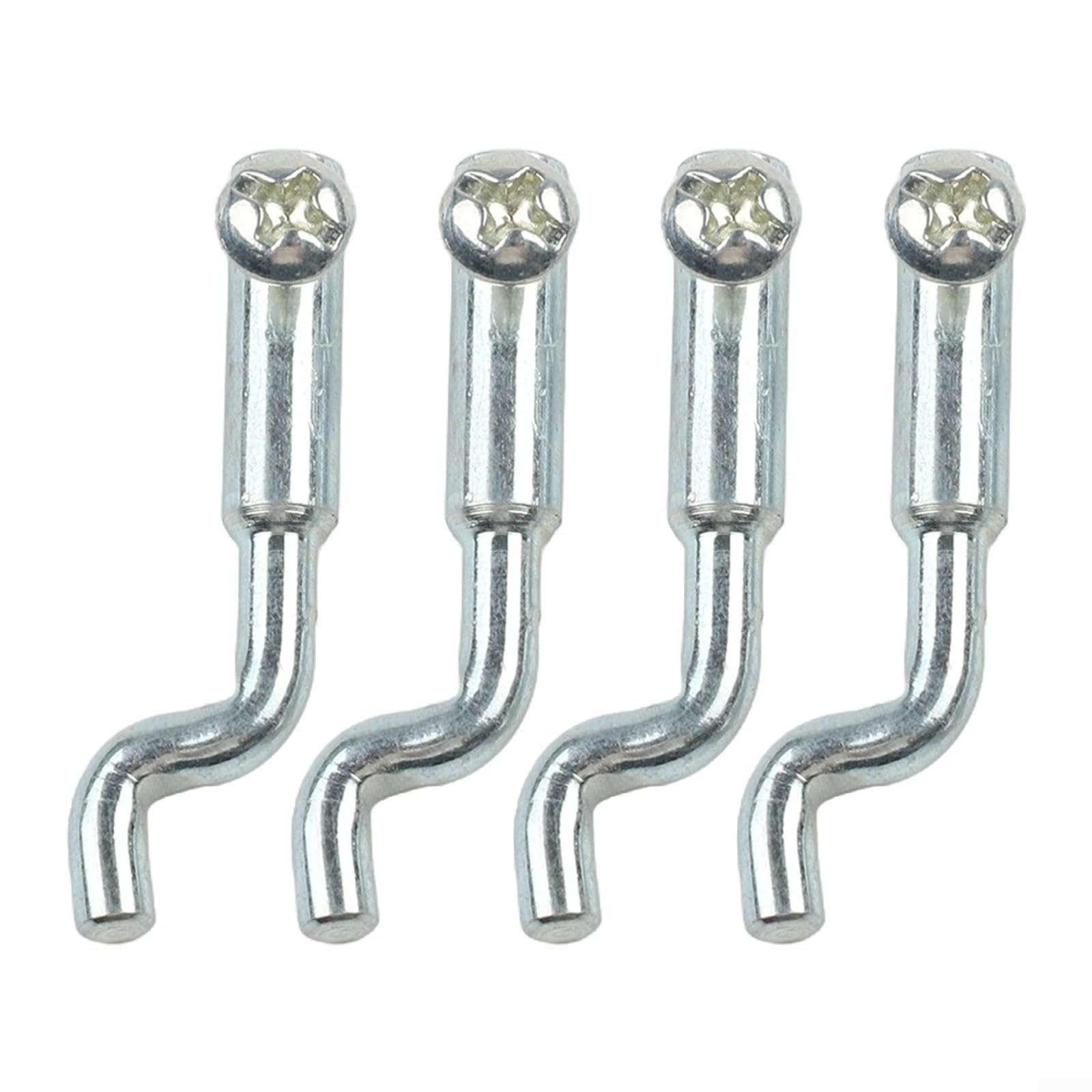 4Pcs Z Type Cable End Connectors, Metal Z Style Cable End Lawn Mower Cable Connector Fits for 2mm Garden Cables