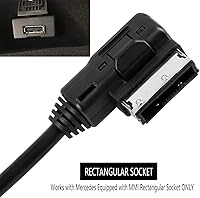 Vista 3 de Kit Bluetooth de coche para Mercedes-Benz, interfaz multimedia, adaptador inalámbrico AUX, compatible con teléfonos inteligentes iPhone Android