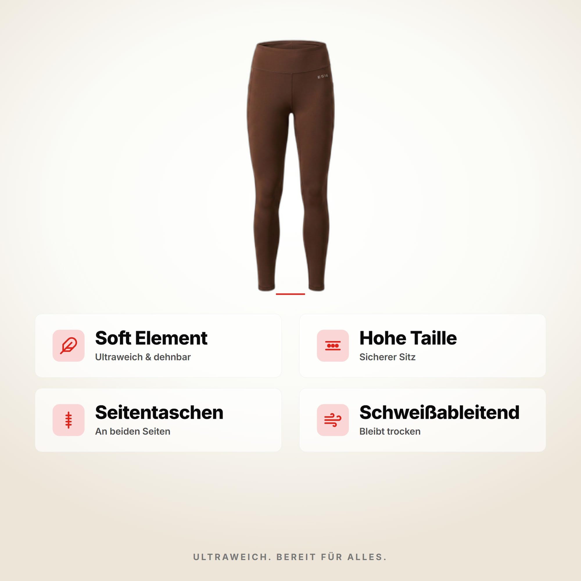 Tights Soft Element - Leggings funzionali morbidi per fitness, yoga e corsa