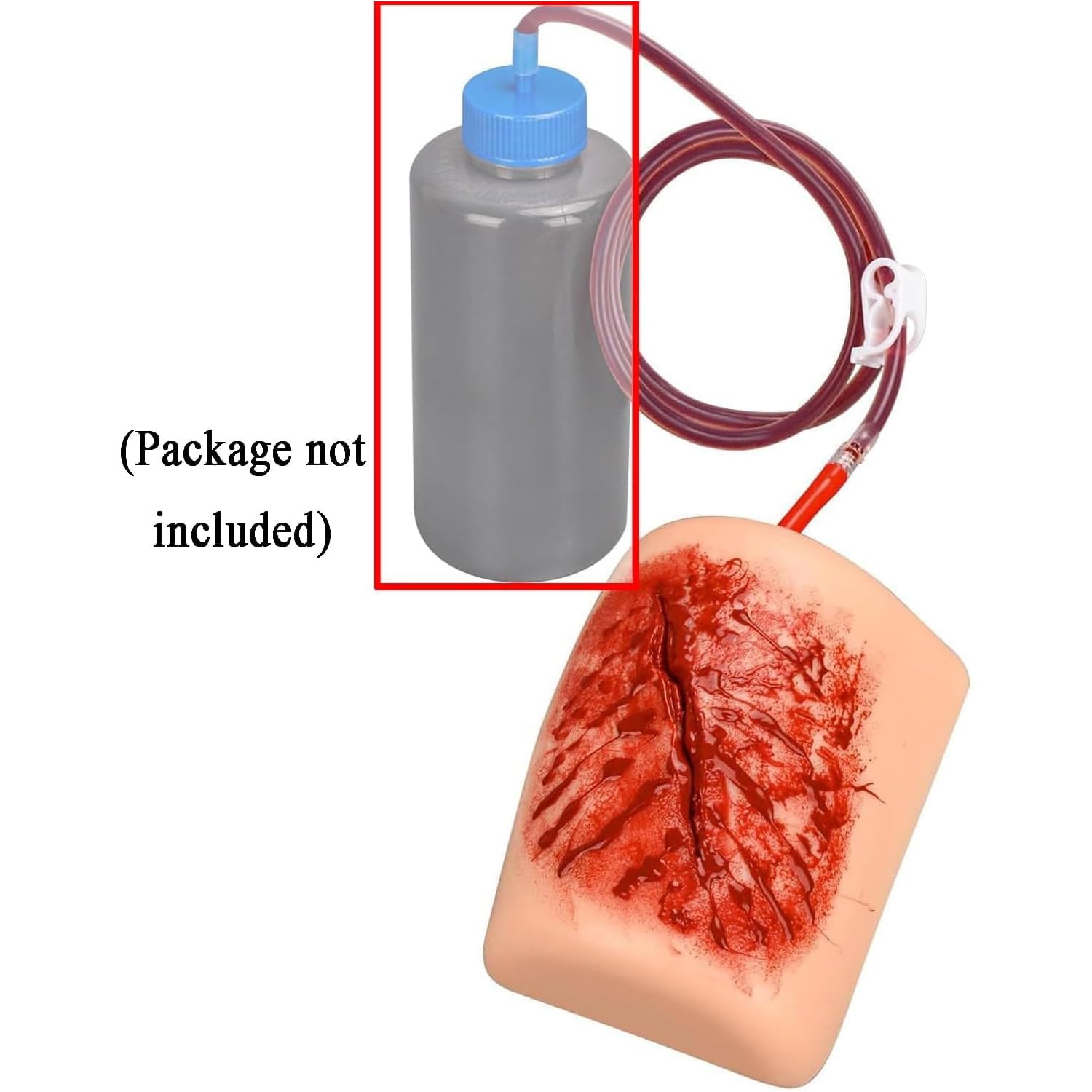 Kit de formación «Stop The Bleed», simulador de taponamiento de heridas en el Muslo, Material de Silicona, Piel simulada hemostática, Reutilizable, para formación en Primeros Auxilios