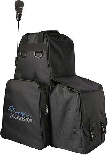 Miniatura 9 de UNISTRENGH Botas de equitación profesionales bolsa de transporte portátil y duradera con compartimento para casco