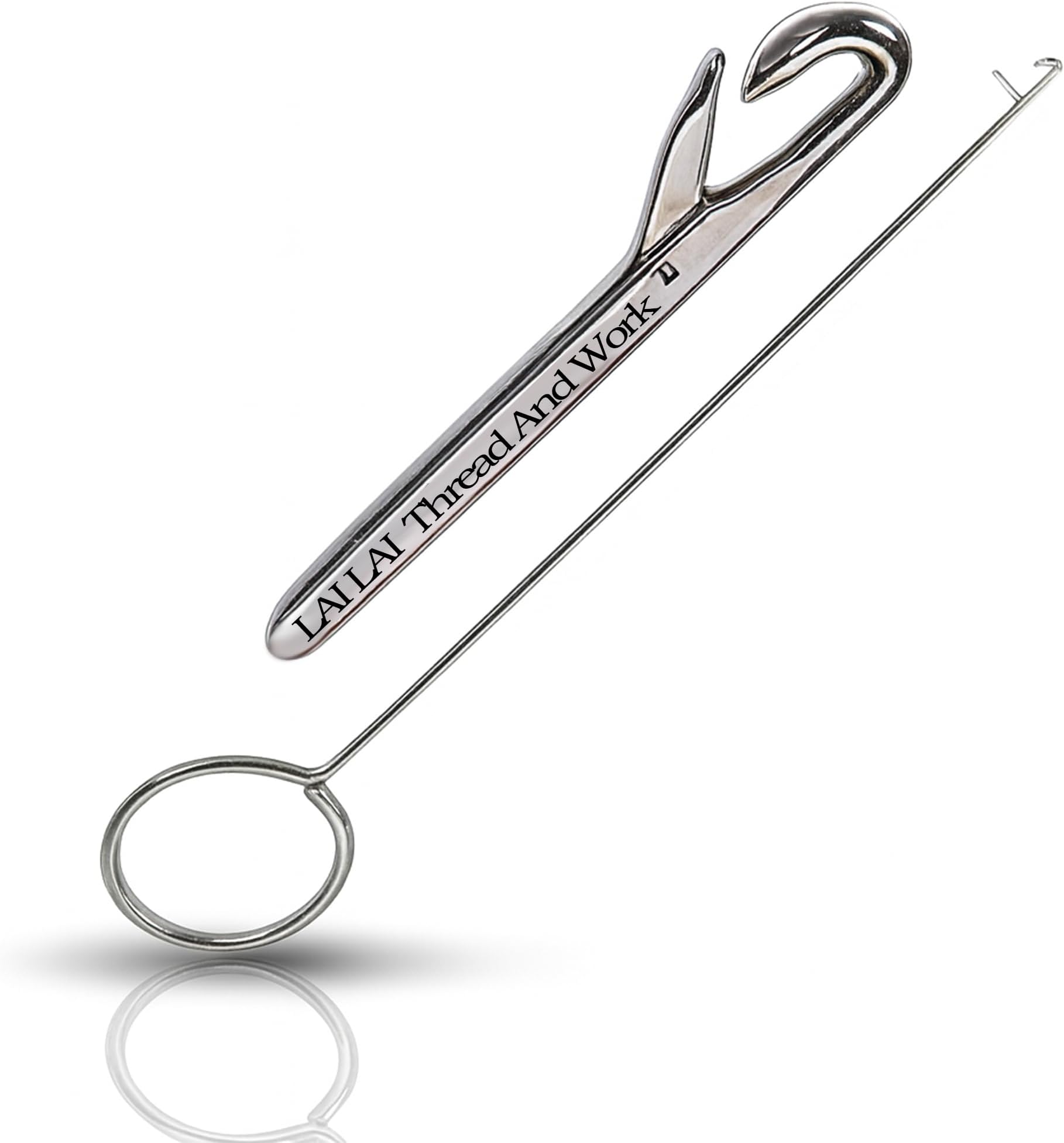 Lai Lai Loop Turner Hook With Latch for Turning Fabric Tubes Straps Belts Strips Handmade Sewing Tool Turner 10.5 Perfect Tool for Turning Tubing Button Looping Hand Sewing Trims Tailorind Accessories