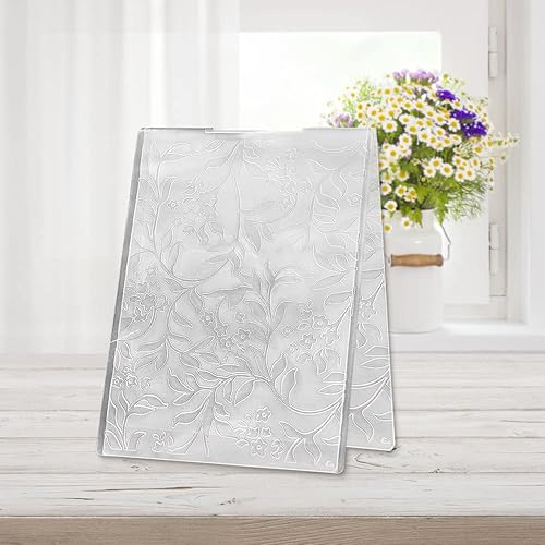 Miniatura 8 de Hying Carpeta de estampado de fondo con textura 3D, plantilla de carpeta de plástico con patrón de bola de Navidad para hacer tarjetas, álbumes de