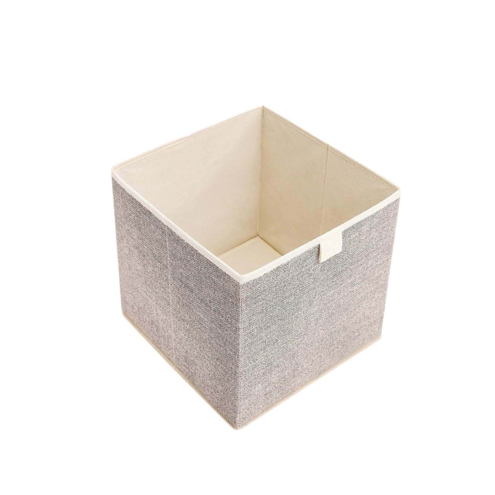 ZHSOAO 2PCS Foldable Storage Box Wardrobe Organizer Underwear Miscellaneous Items Home Sundries Sorting Closet Space Saving Case for Clothing Bedding Blankets(Beige,30 * 30 * 30CM)