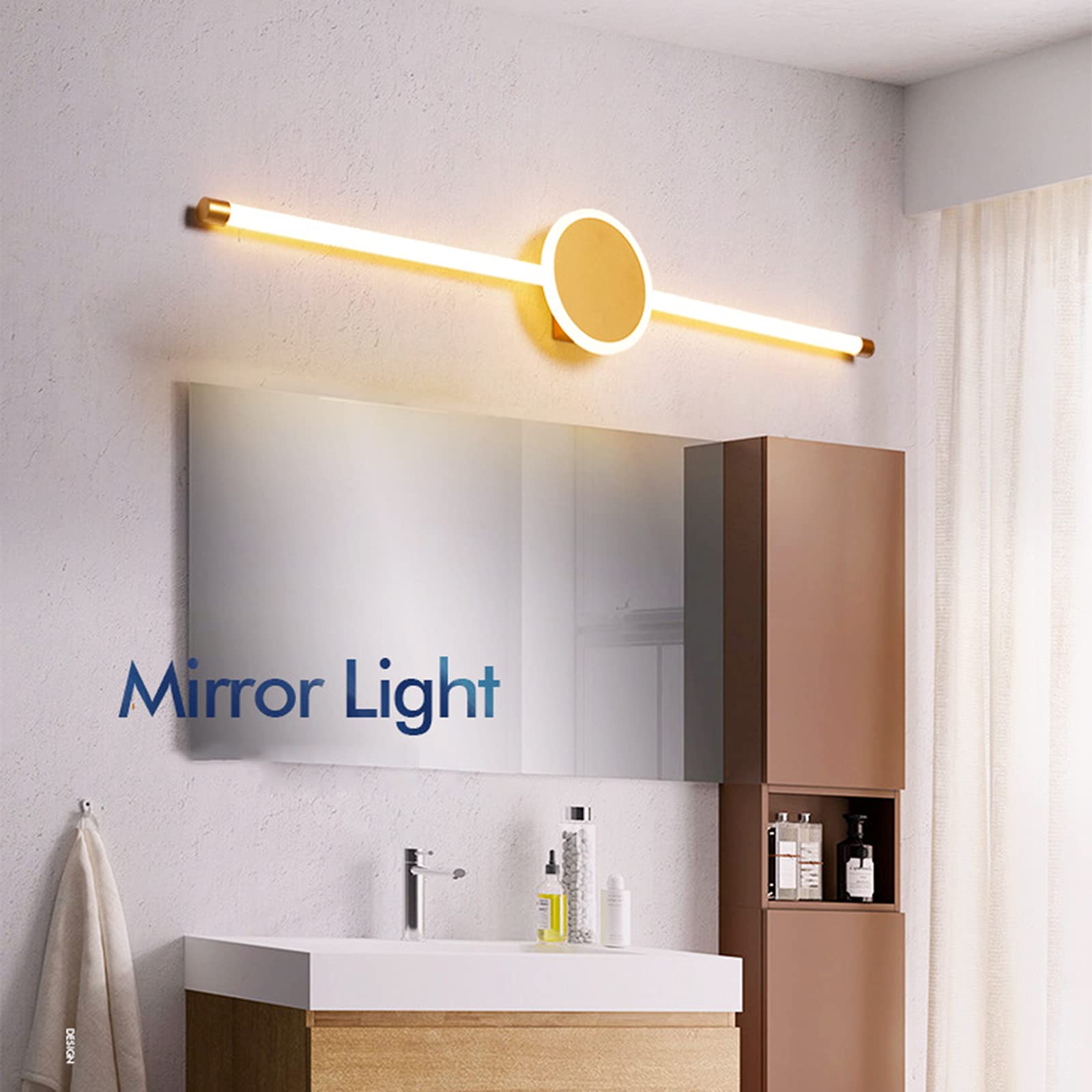 KKXXYQFC Illuminazione di cortesia Luci Anteriori a Specchio a LED Creative Vanity per Il Bagno Impermeabile Anti-Fog Toeletta per la casa Trucco Lampada a Risparmio energetico Luci da Bagno