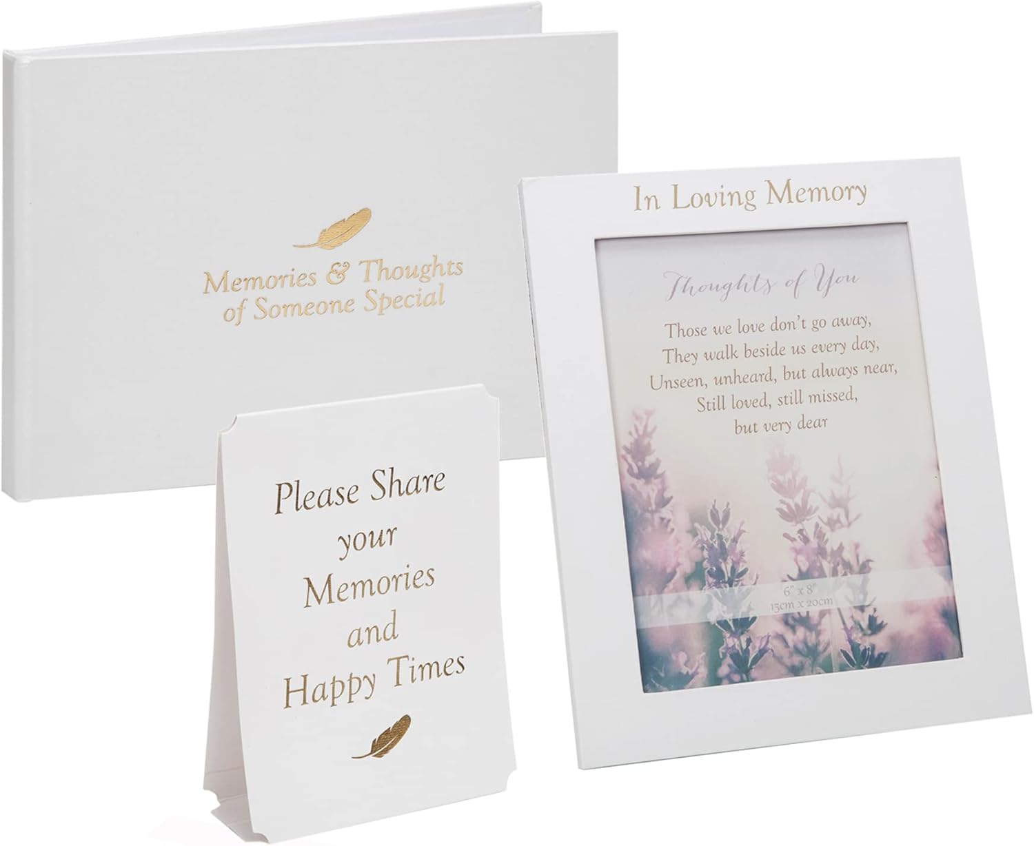 Widdle Gifts Ltd Funeral Table Set, Condolence Book, Card and Photo ...