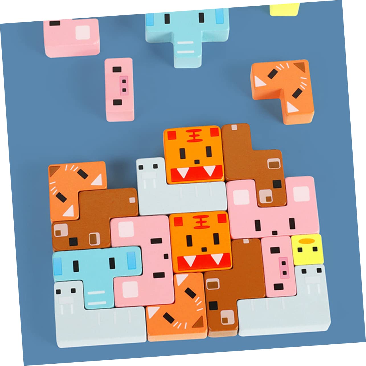 Milisten Set di Blocchi Impilabili in Materiale Sintetico per Bambini, Gioco Educativo Creativo Che Sviluppa la Pazienza e Stimola Lo Sviluppo Intellettuale