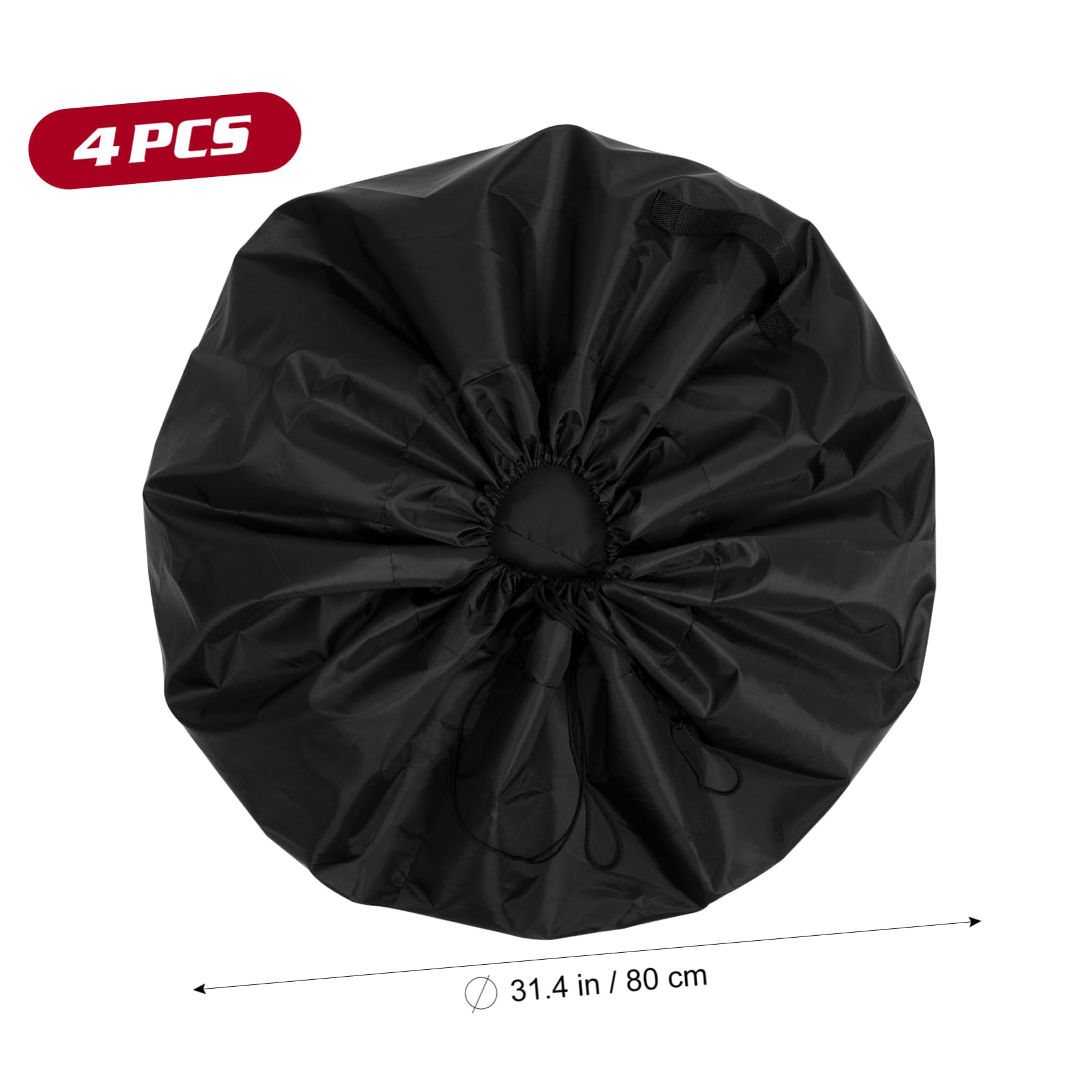 Alipis 4 Piezas Protectora de Neumáticos de Oxford Funda de Protección Solar para Ruedas de Repuesto Resistente al Agua y Alta Temperatura Instalación y Almacenamiento