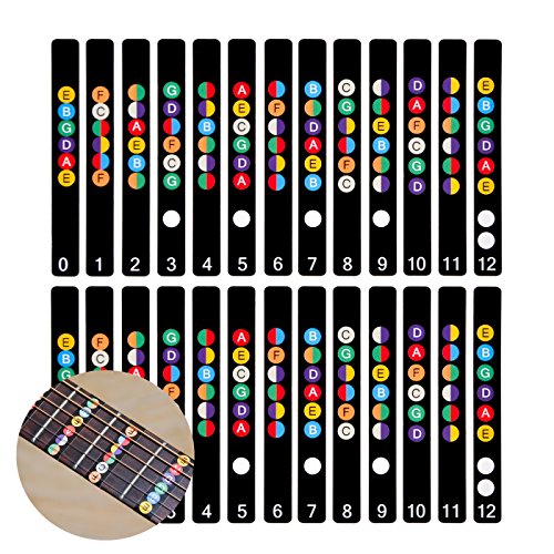 Gitarre Griffbrett Aufkleber für akustische E-Gitarre Praxis Learner Anfänger