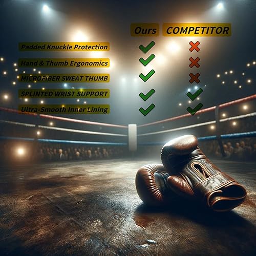 Miniatura 8 de Guantes de boxeo profesionales para hombres y mujeres, adecuados para boxeo, kickboxing, artes marciales mixtas, maui, tailandés, artes marciales
