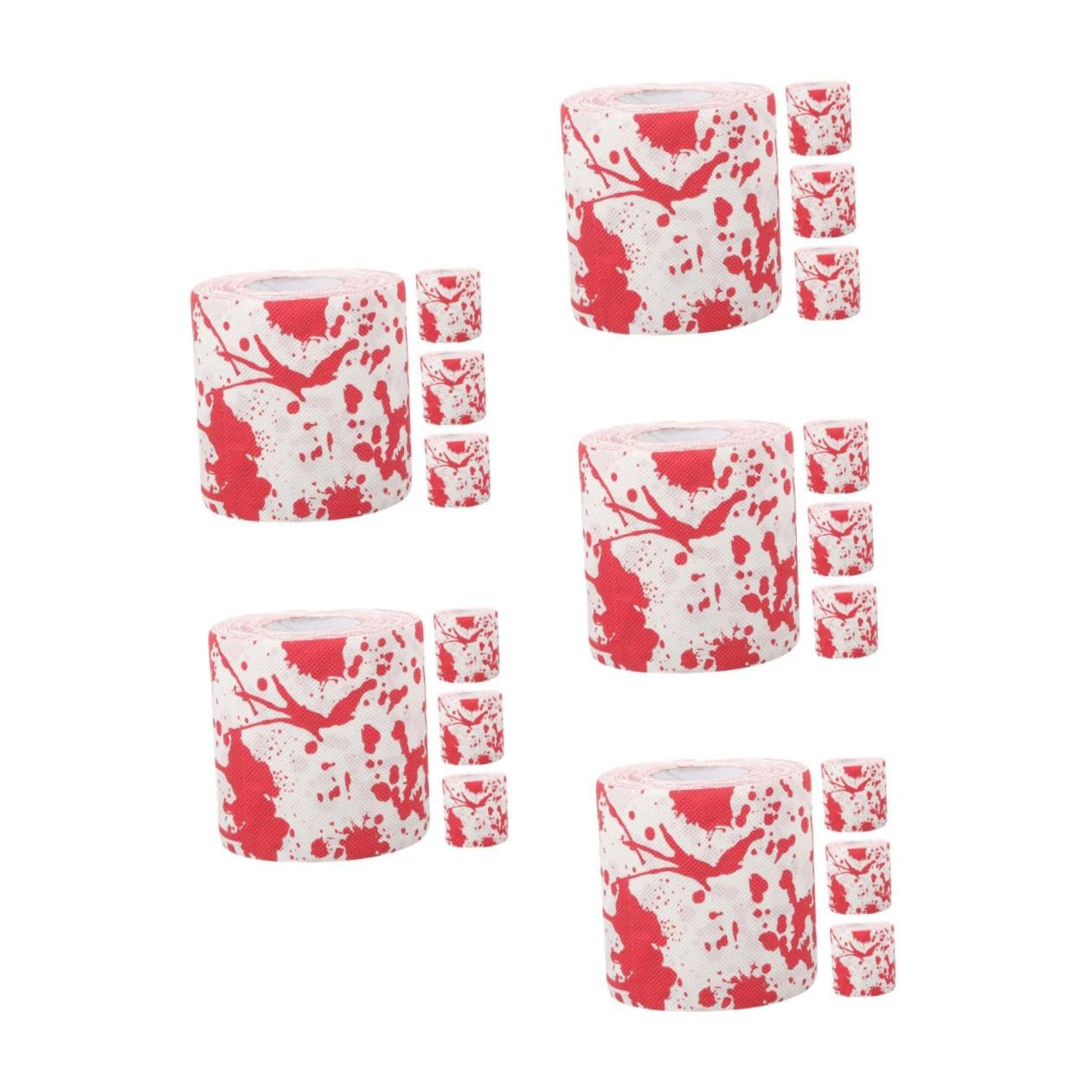 Healvian 20 Rollos Papel Higiénico Halloween con Estampado Mano Sangrienta Decoración Festiva para Baño y Fiesta Papel Absorbente Seguro y Ecológico para Uso Diario y Ambientación