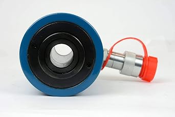 TEMCo 20 Ton Hollow Hydraulic Cylinder 2 Stroke Single Acting 10,000 PSI Tensioning, Pulling & Maintenance