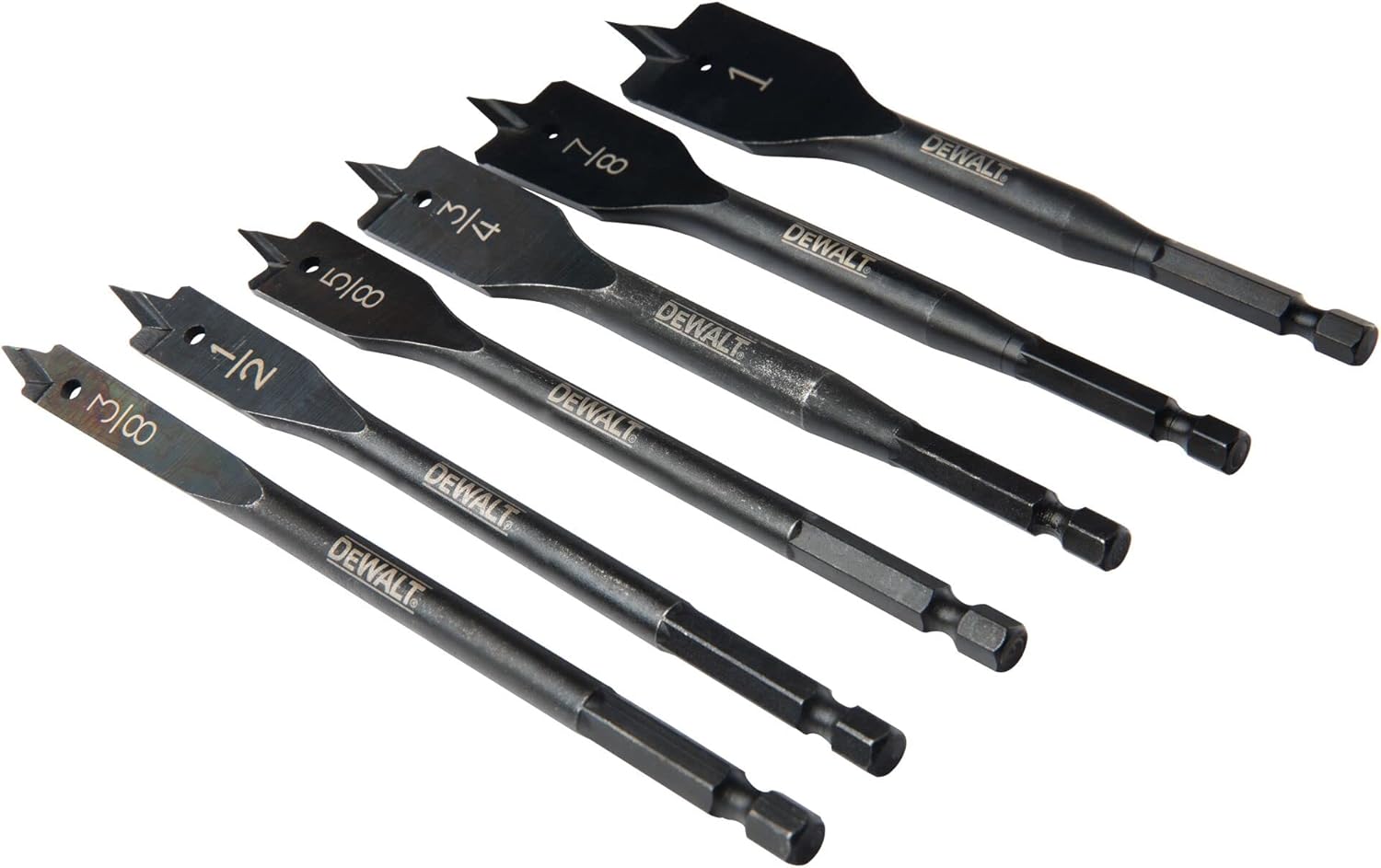 DEWALT Drill Bit, Spade, 6-Piece (DW1587)