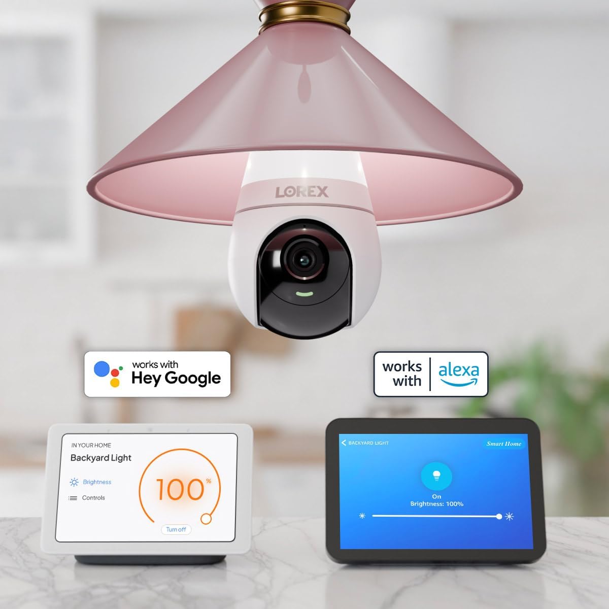 Lorex 2K Wi-Fi Smart Lightbulb Camera | E26/E27 Socket | Pan-Tilt View, Colour Night Vision, Person & Vehicle Detection | 2-Way Talk | Alexa/Google | Cloud & Local Storage | Proudly Canadian — view 7
