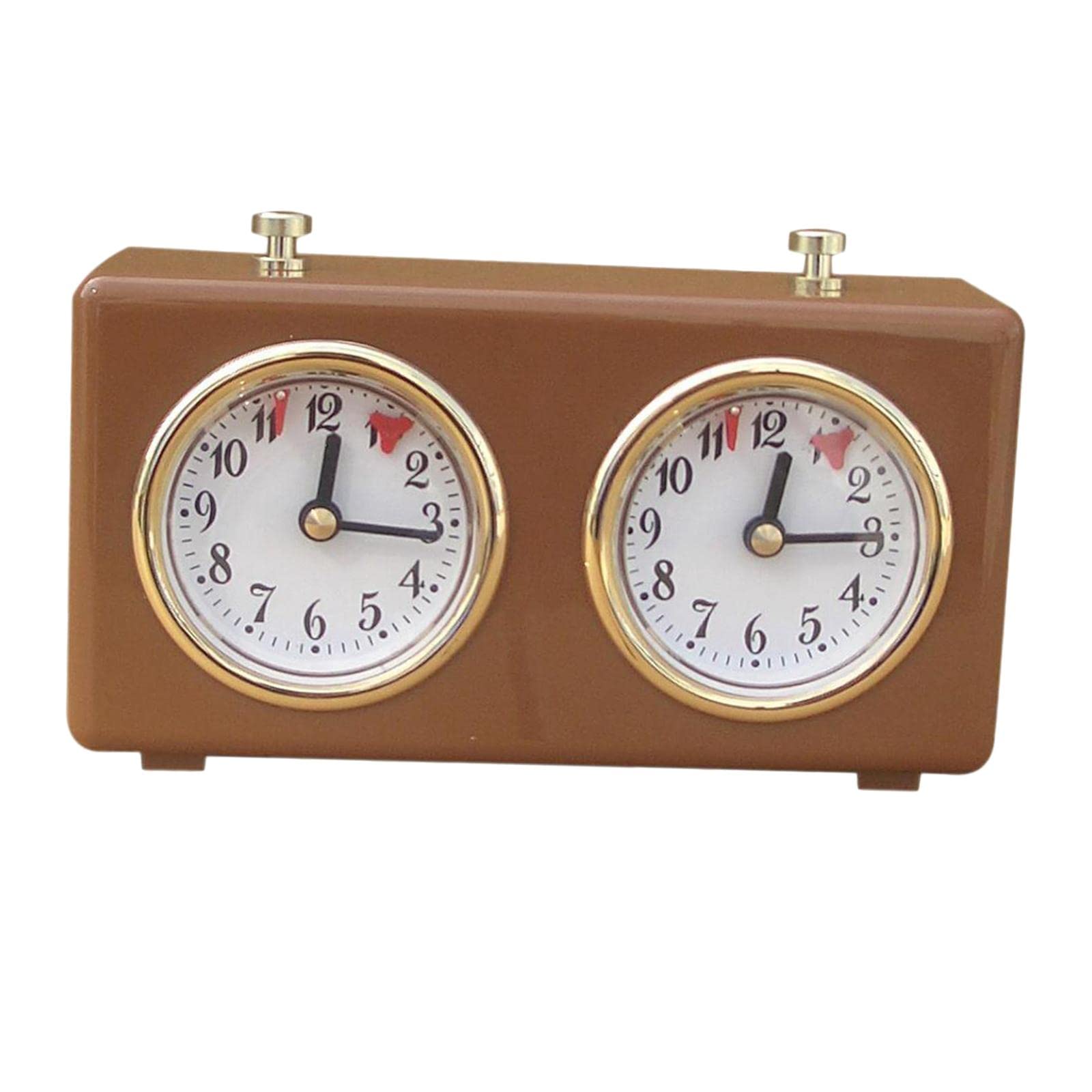 Mechanische Schachspieluhr, internationale Schachuhr, Turnieruhr, analog, Schachuhr, Timer (keine Batterie erforderlich) für Zuhause, Schule, Schach spielen