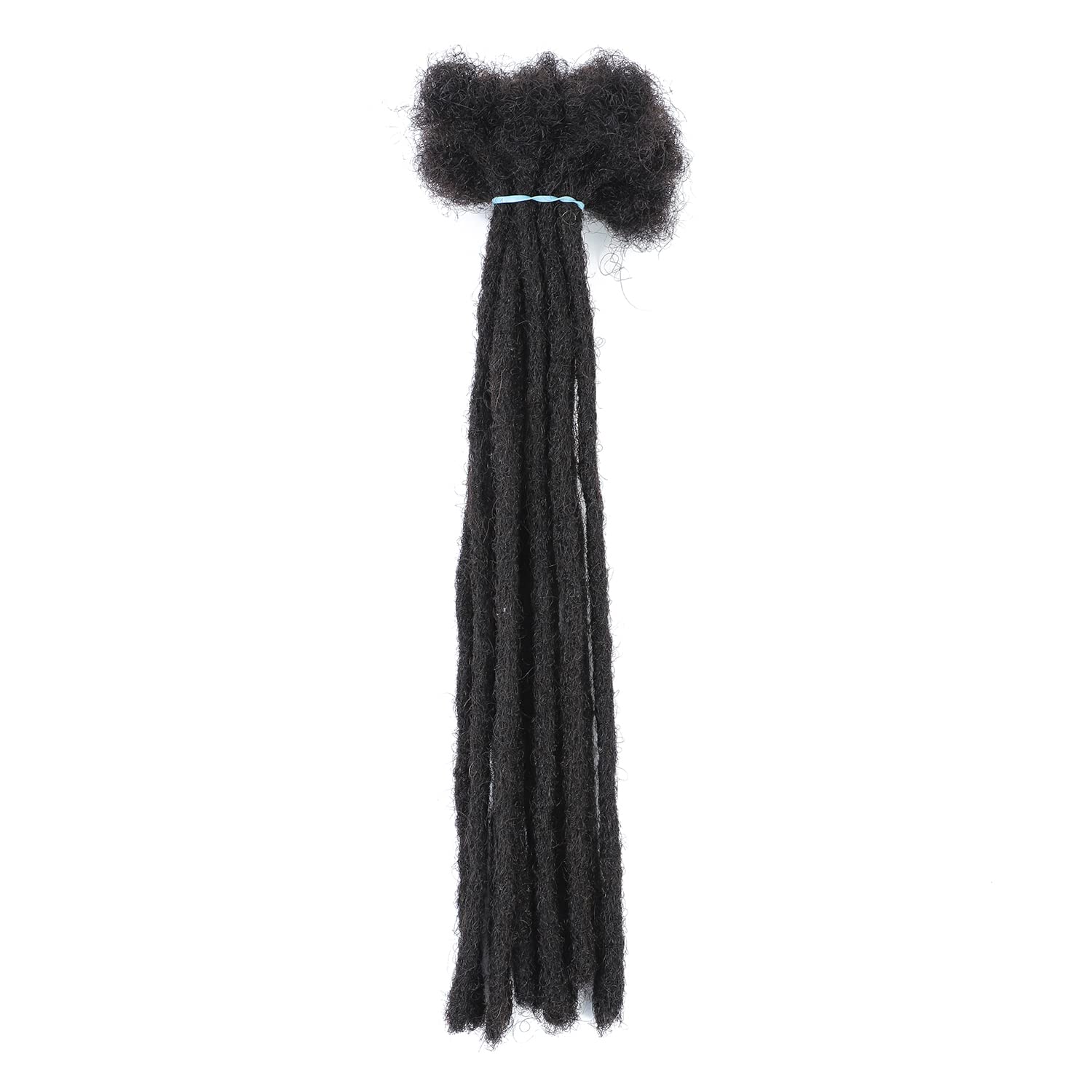 FREESHOW Dreadlock Extensions Human Hair 0.6cm Loc Extensions Human Hair 100% Human Hair Dreadlock Extensions Full Handmade Dread 0.6cm 8 Inch 10Strands