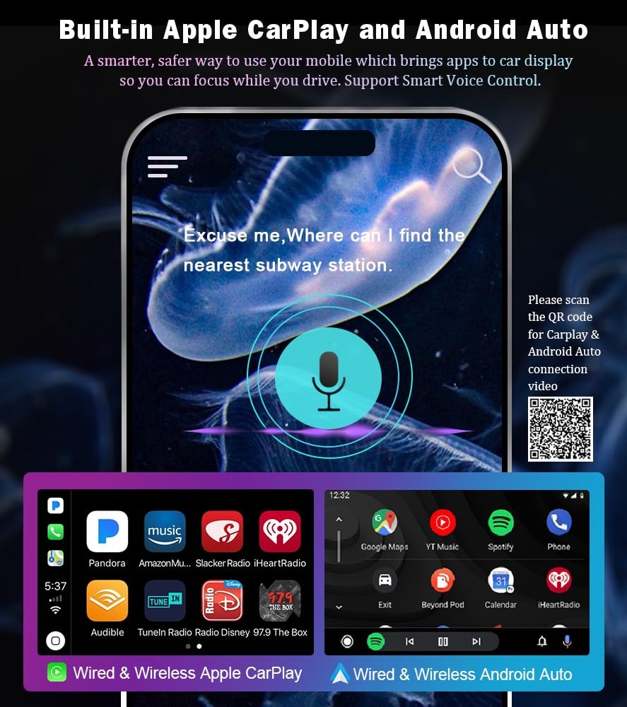 8GB 128GB Android 16 Autoradio per VW Polo 6R Golf 5/6 Touran Tiguan Škoda | 7" Qualcomm CarPlay Android Auto GPS NavigatoreWifi Bluetooth 5.1 DSP Canbus SWC Schermo Tattile