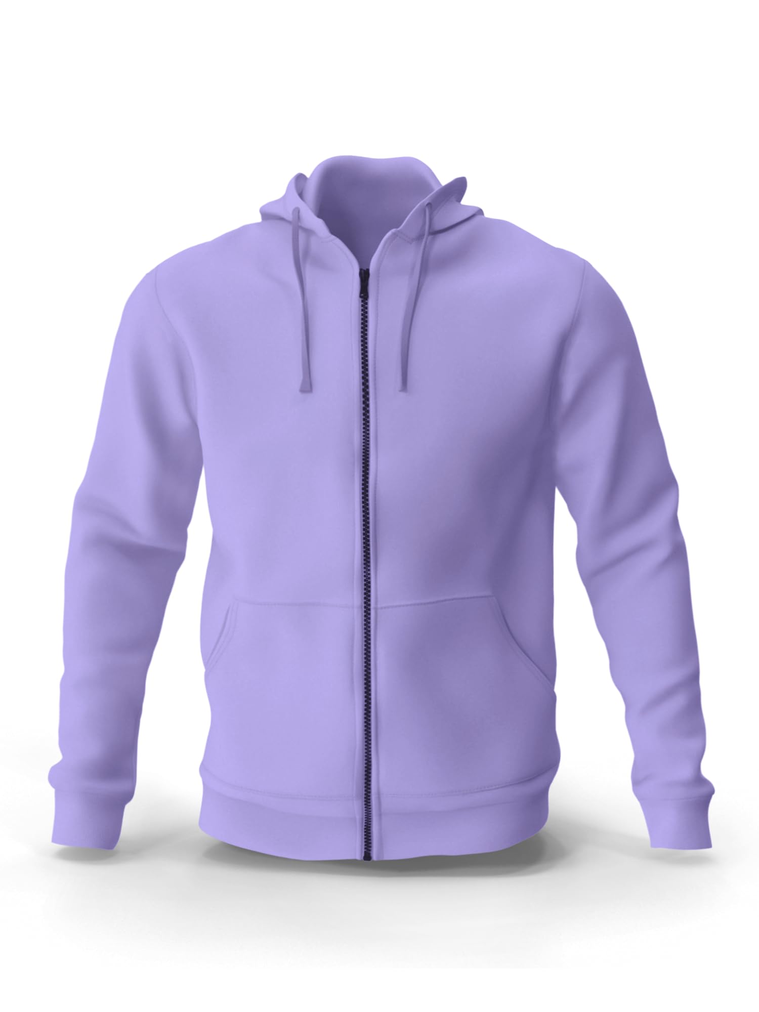 koverify Plain Cotton Blend Stylish Zipper ClosureRegular Fit Hooded Zipper for Men-picture-47