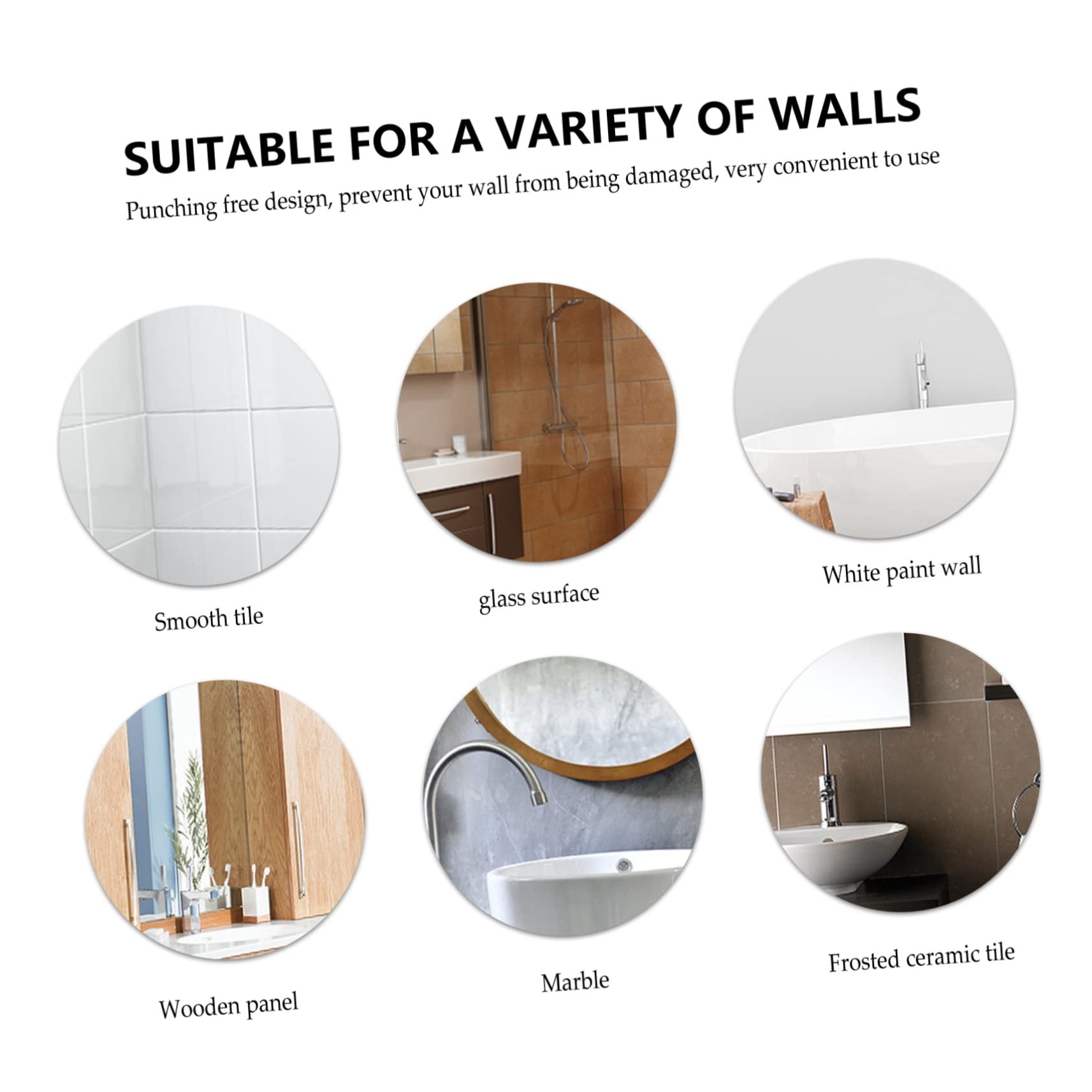 MAGICLULU Ganchos Espacio Pared Dorado Resistentes de Latón Ahorran de 5, y Toallas y Ropa Baño y Salón