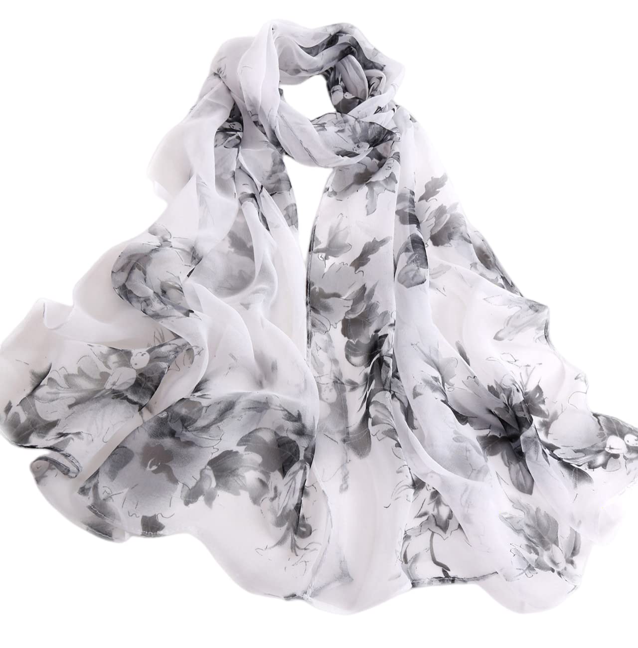 FAIRYGATEScarf Women Shawls and Wraps for Evening Dresses Like Chiffon Scarf Formal Silky Shawls for Weddings 20A49