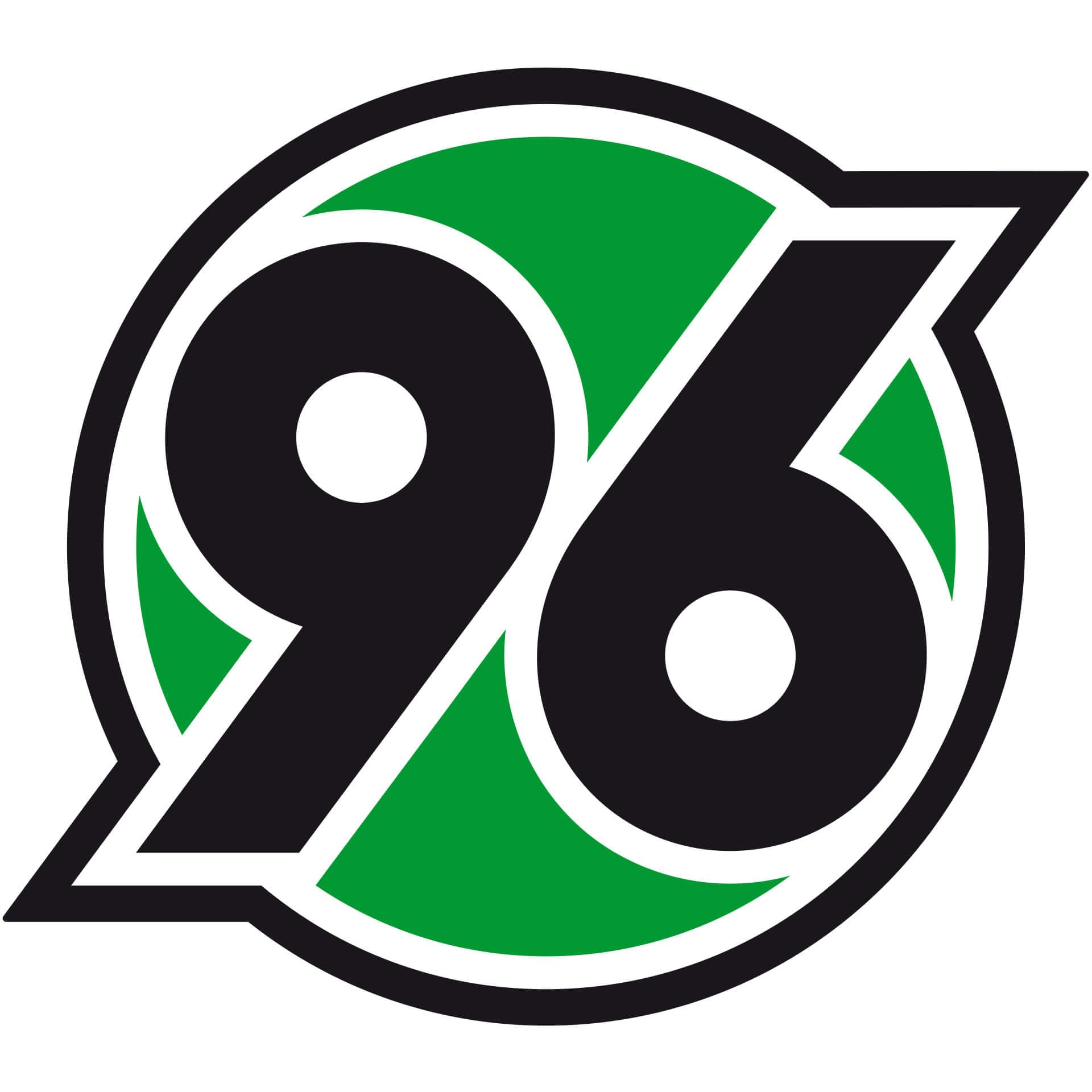 K&L Wall Art Wandtattoo Hannover 96 Logo | Offizielle Fußball-Deko für Kinderzimmer und Fanräume | 40x35 cm